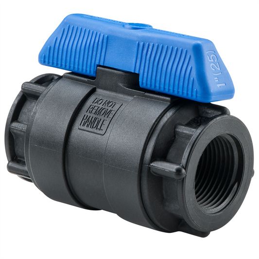 Philmac Ball Valve 50mm Polypropylene Easy Grip T-Handle - Auzzistore