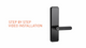 Lemaar Black Rectangle Latch Smart Lock - 5 Entry Functions - 67mm x 270mm