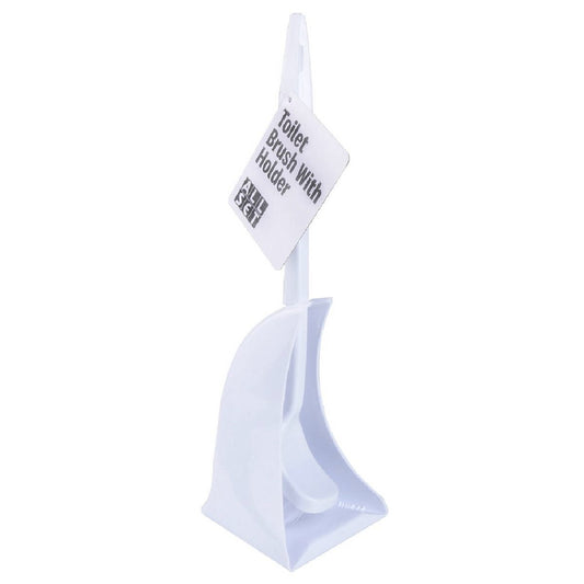 All Set Toilet Brush Set - 125mm - Polypropylene - Corrosion Resistant - Auzzistore