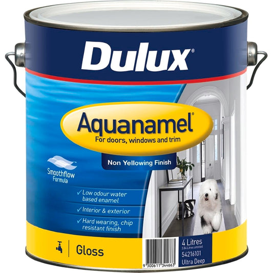 Dulux Enamel Paint - 4L - Ultra Deep - Water Based - Fast Drying - Auzzistore