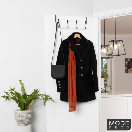 Mode 4 Over Door Hanger - 5 Hooks - 450mm x 70mm x 45mm - White – view 2