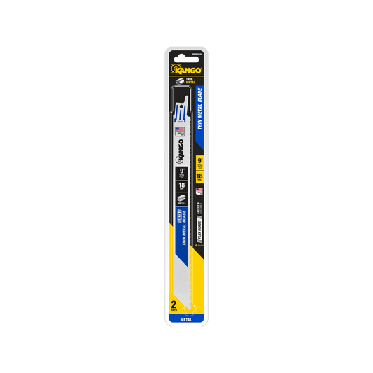 Kango 9" 18 TPI Metal Flex Reciprocating Saw Blades 2 Pack - Bi-metal - Flexible Cuts