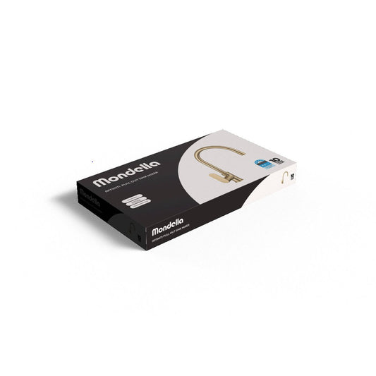 Mondella 35mm Pull Out Sink Mixer - Brushed Gold - Lead-Free Brass - 5 L/min – view 2 - Auzzistore