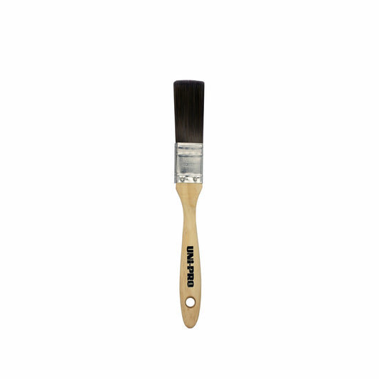 Uni Pro 25mm Synthetic Wall Paint Brush - Timber Handle - Smooth Finish – view 2 - Auzzistore