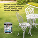White Knight Rust Guard 250ml Black Satin Epoxy Enamel Paint - UV Resistant - Durable Metal Protection
