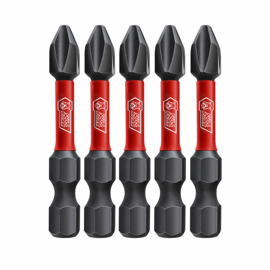Full Boar Impact Torsion Bit - PH2 x 50mm - S2 Steel - 5 Pack – view 2 - Auzzistore
