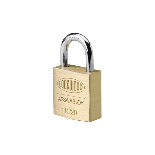 Lockwood 20mm Brass Padlock - Solid Brass - Durable - Easy To Carry - Auzzistore