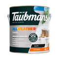 Taubmans 4L Black Low Sheen Exterior Paint - All Weather - Mould Resistant