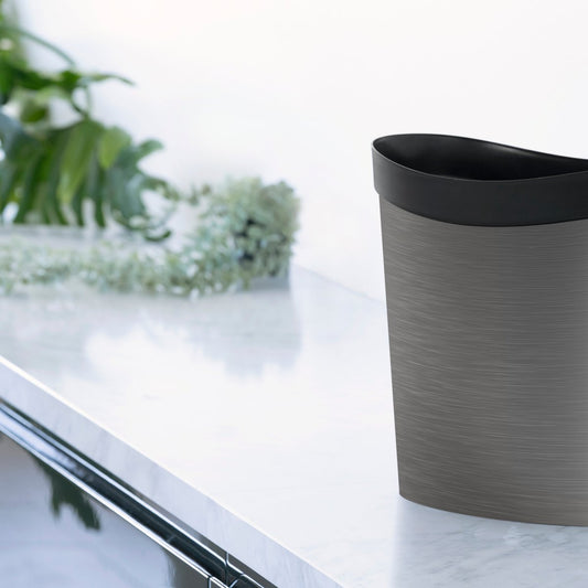 Ezy Storage 12L Oval Waste Bin - 199mm x 310mm x 301mm - Durable & BPA Free – view 2 - Auzzistore