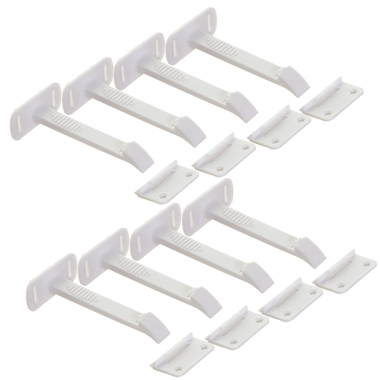 Dreambaby Safety Catches - Pack of 8 - Plastic - Self-Locking – view 2 - Auzzistore