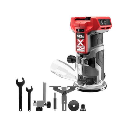 Ozito PXC 18V Brushless Trim Router - 30000 RPM - Skin Only - Cordless - Auzzistore
