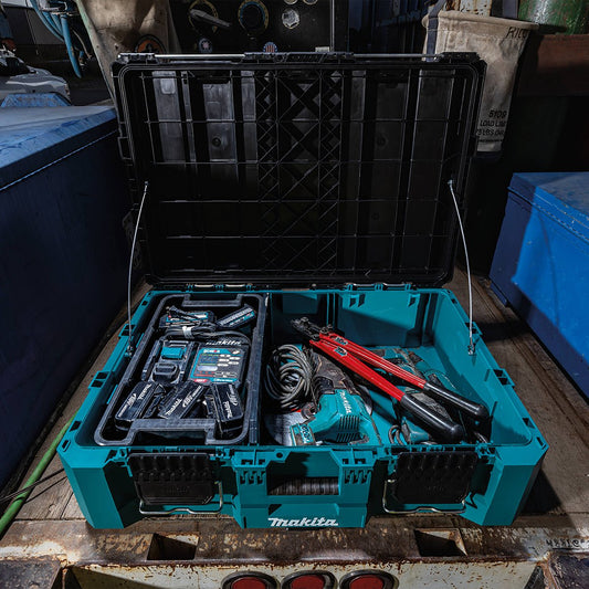 Makita Maktrak Large Tool Box T 90015 - 58.5L - 565mm x 802mm x 252mm - Durable Storage Solution – view 2 - Auzzistore