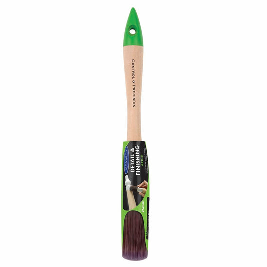 Monarch 25mm Round Detail Brush - Synthetic - Timber Handle - Smooth Finish - Auzzistore