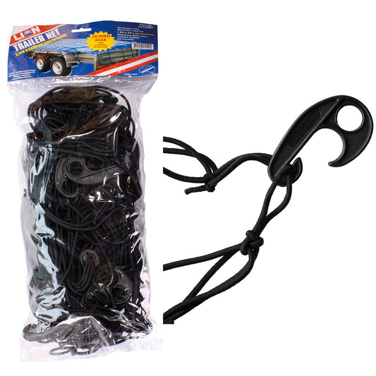 Lion Trailer Net - 8 x 6ft - Rubber - Weather Resistant - 32 Hooks – view 2