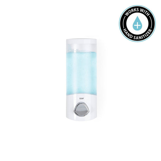 Better Living Uno Soap and Sanitiser Dispenser 1 - 360ml - White - Wall-Mounted – view 2
