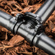 Toro 25mm Barbed Tee - 25mm Polypropylene - Secure Join - UV Stabilised
