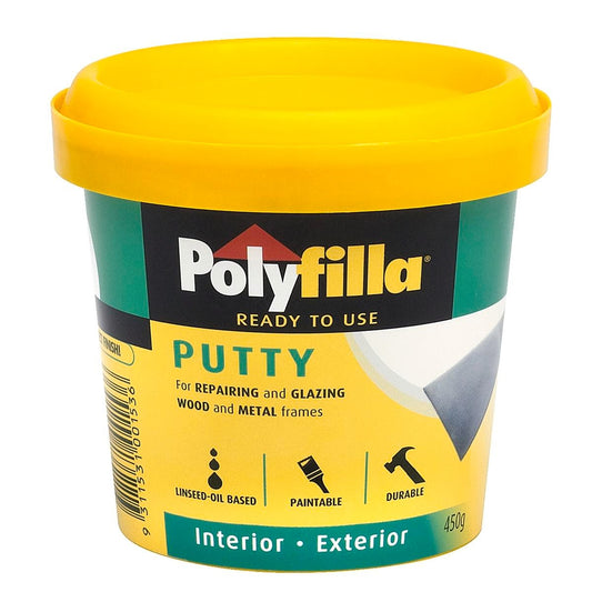 Poly Putty Glazing Putty - 450g - Linseed Oil - Excellent Adhesion - Auzzistore