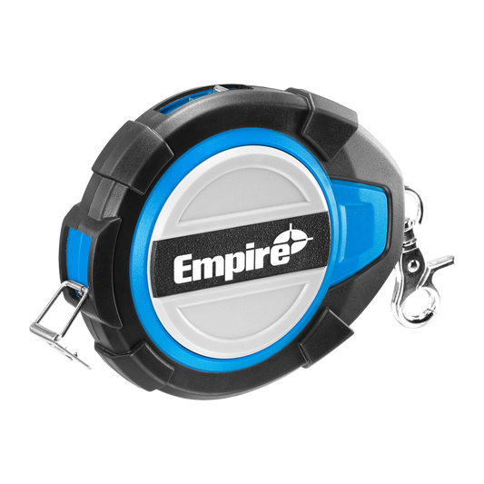 Empire 30m Closed Case Long Steel Tape Measure - Durable Steel Blade - Auzzistore