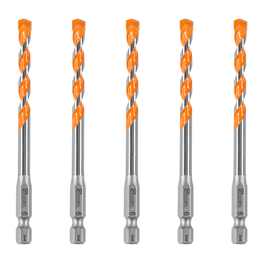 Kango Masonry Drill Bit 5 Pack - 6mm x 100mm - Durable Carbide Tip – view 2 - Auzzistore