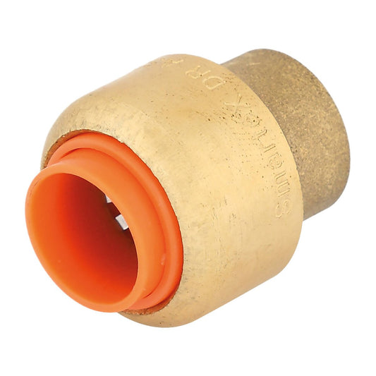 Smartex Copper Cap - 15mm Push-Fit Fitting - Lead-Free Brass - WaterMark Certified - Auzzistore