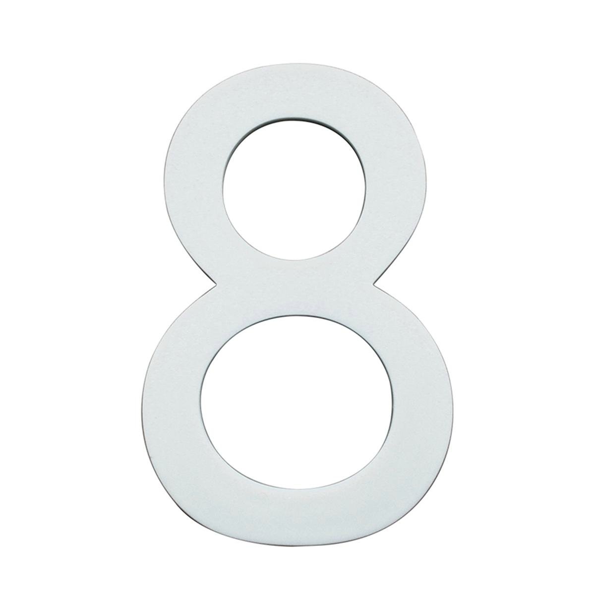Sandleford 90mm Glow In Dark Acrylic House Number 8 - Durable - Weather Resistant - Easy To Install