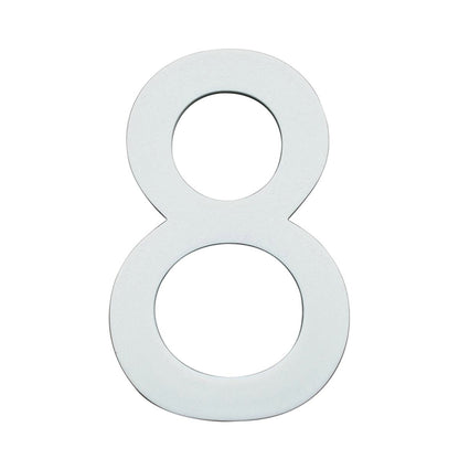 Sandleford 90mm Glow In Dark Acrylic House Number 8 - Durable - Weather Resistant - Easy To Install