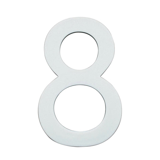 Sandleford 90mm Glow In Dark Acrylic House Number 8 - Durable - Weather Resistant - Easy To Install