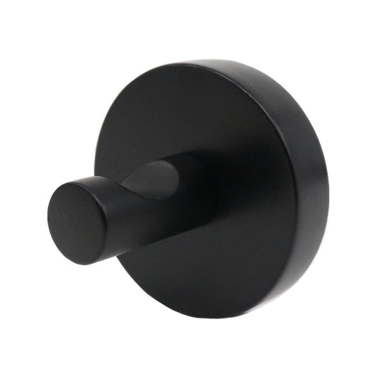 Adoored Black Timber Robe Deco Hook - 50mm x 50mm x 45mm - Durable Design