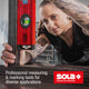 Sola Spirit Level 80cm Red - 3 Patented Vials - Precision Measuring Tool