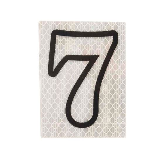 Sandleford 80mm Self Adhesive Night Shine House Number 7 - Silver - Auzzistore