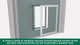 Hakuna Pets Pet Door - Medium 225mm x 305mm - Aluminium - Lockable