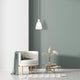 Brilliant Minca Pendant Light - 16cm - White - DIY Installation - Metal Shade