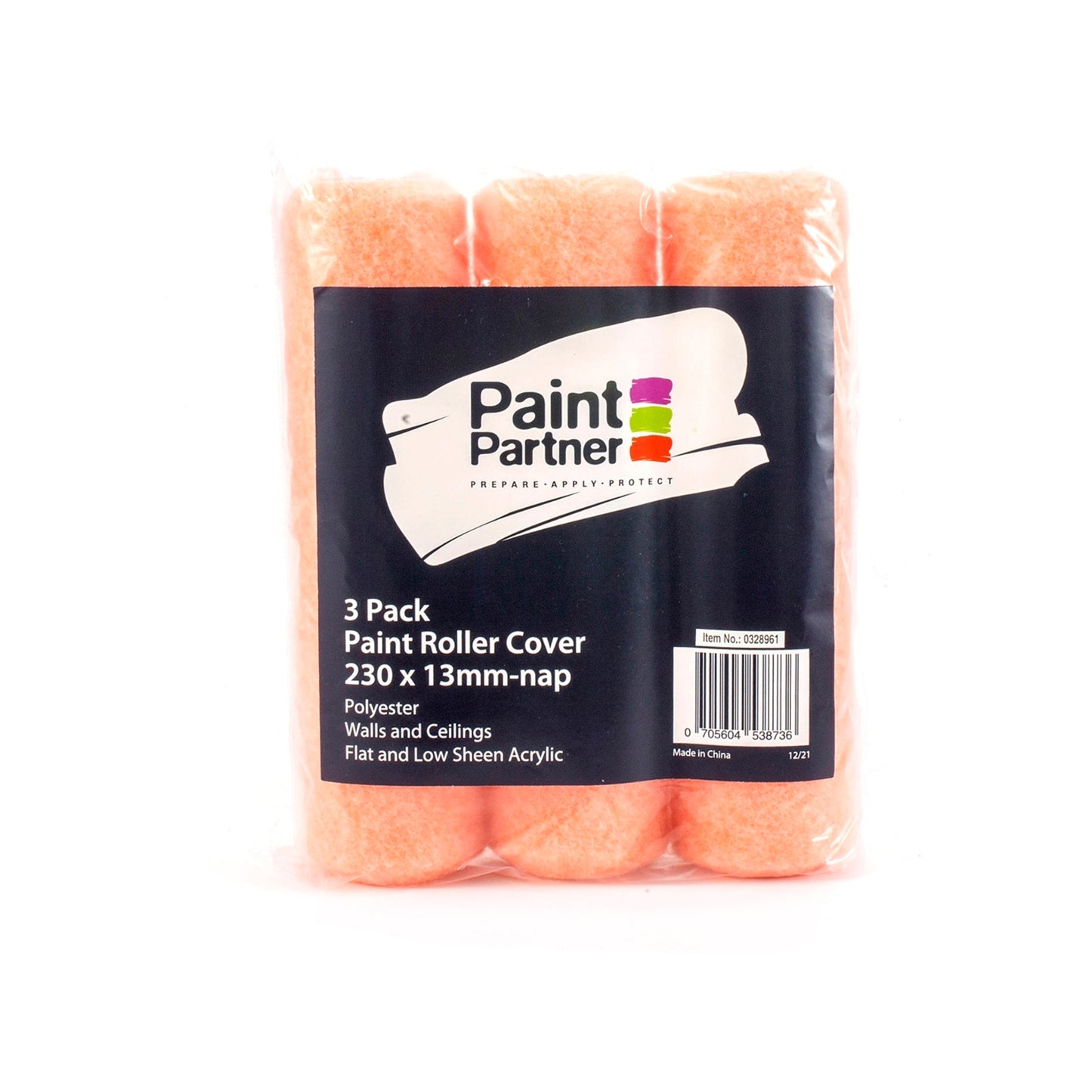 Paint Partner 230mm Paint Roller Cover - 3 Pack