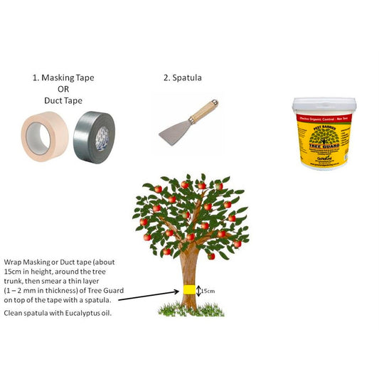 Go Natural Tree Guard for Codling Moth - 150mm Adhesive - Eco-Friendly – view 2 - Auzzistore