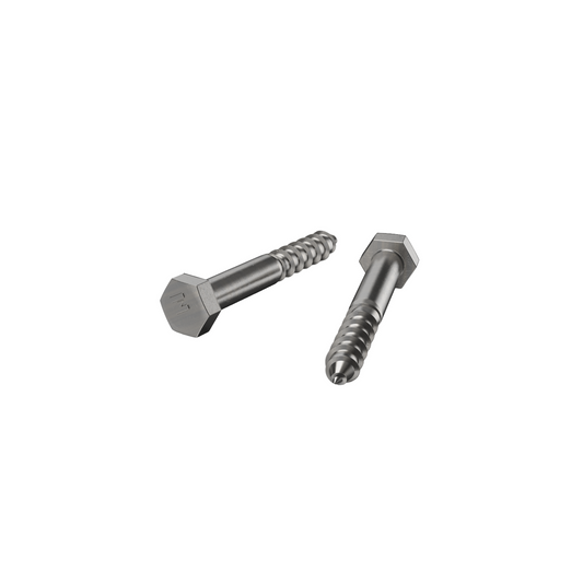 Zenith Hex Head Coach Screws M10 x 75mm Stainless Steel 304 Grade Durable - Auzzistore