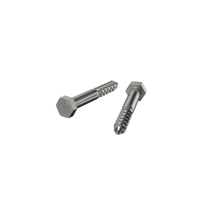 Zenith Hex Head Coach Screws M10 x 75mm Stainless Steel 304 Grade Durable