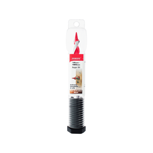 Diablo Auger Bit 14mm x 190mm - Dura-Tip™ - Dual Cutting Edge - Durable - Auzzistore