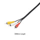 Antsig 3m Audio Visual Cable 3 RCA to 3 RCA - Durable Black PVC - 480i Video Output