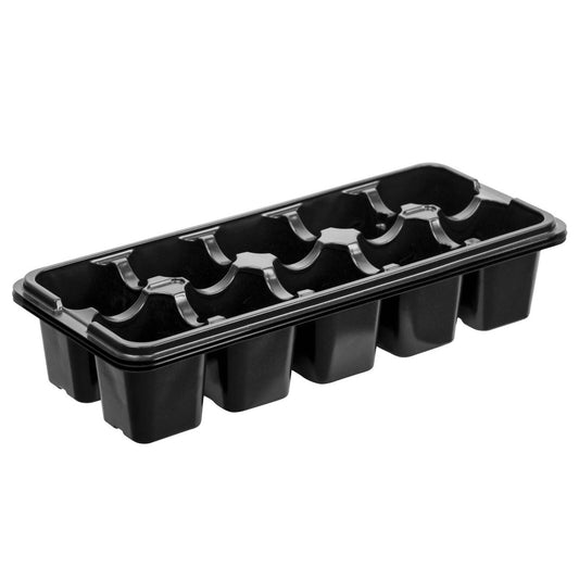 Garden Basics 10 Cell Seedling Tray 3 Pack - 140mm x 70mm x 345mm - Durable Reusable - Auzzistore