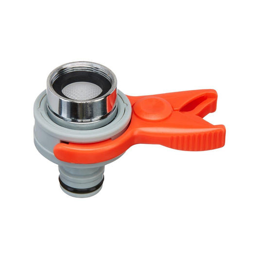 Pope Indoor Tap Adaptor - 12mm Metal & ABS - Ideal For Courtyards