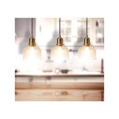 Home Design Antica Pendant Light - Brass Look - 145mm - Glass - Stylish