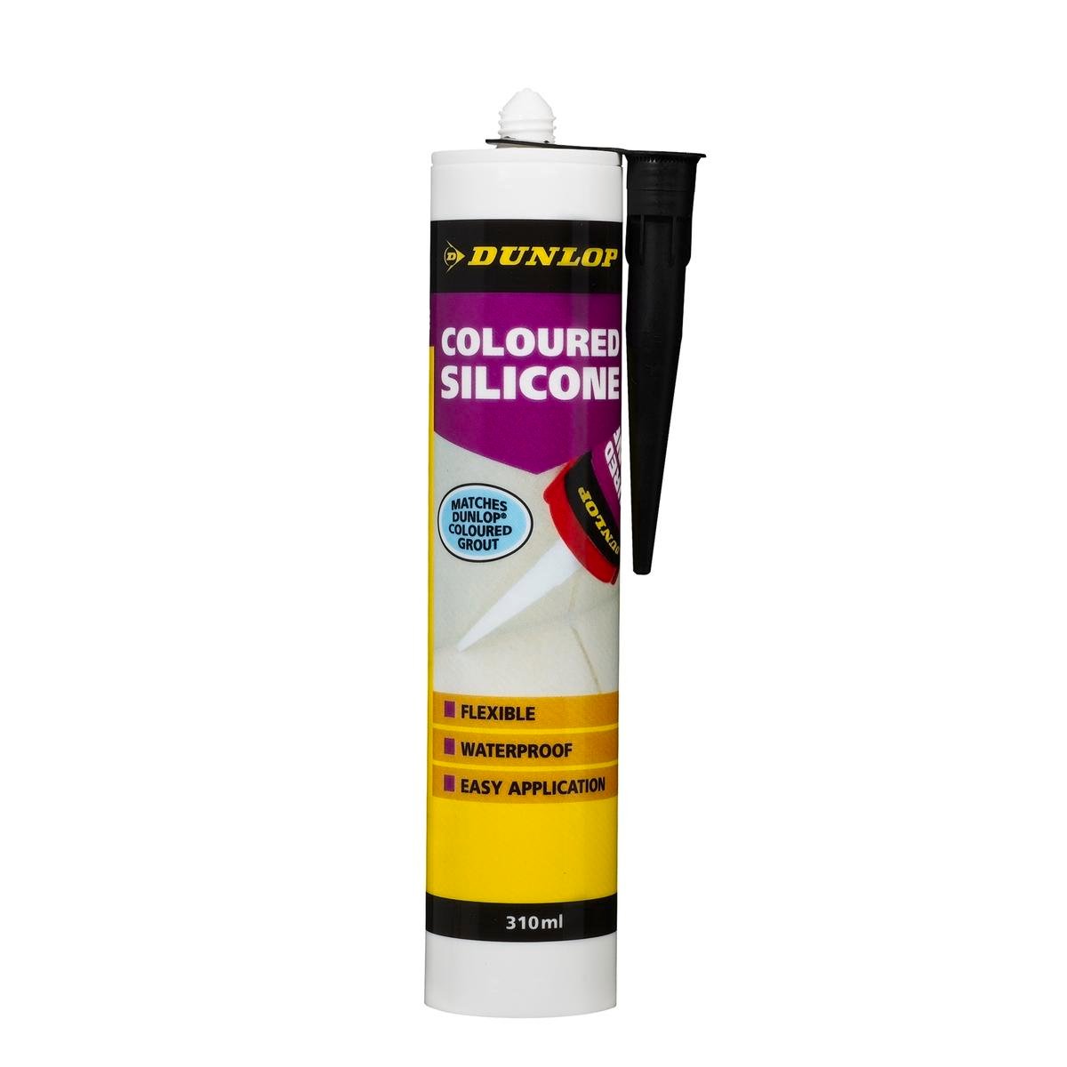 Dunlop Coloured Silicone Alabaster 310ml Flexible Waterproof Sealant
