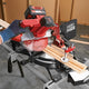 Ozito PXC 210mm 18V Compound Mitre Saw - Cordless, Lightweight, Red/Black