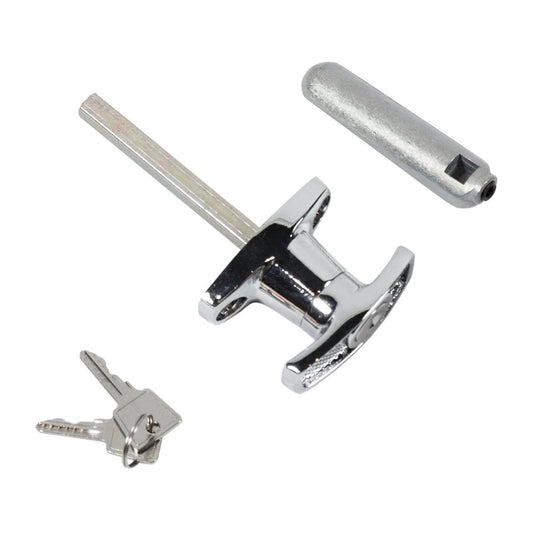 Goliath T Handle - 60mm - Steel - Rear Fixing - Auzzistore