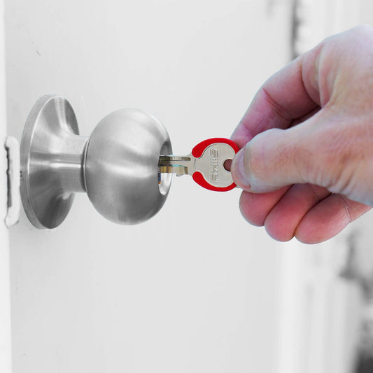 Ehi LW4 Red Specialty Silky Key - Nickel Plated Brass - 54mm x 23mm – view 2 - Auzzistore