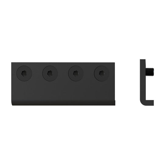 Rolltrak Matte Black Barn Door Track Joiner - 9mm x 32mm x 80mm - Auzzistore