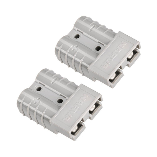 Narva 50A Heavy Duty Connector Housing - Grey - 2 Pack - 48mm x 16mm x 36mm