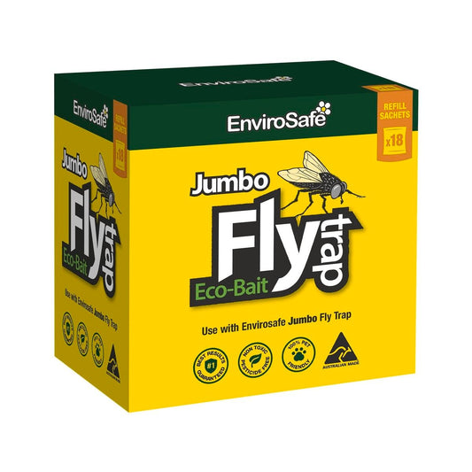 Envirosafe Jumbo Fly Attractant Refill 18 Bulk Pack - 1L - Yellow - Auzzistore