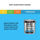 White Knight Rust Guard 4L Black Flat Epoxy Enamel Paint - UV Resistant - Durable Coating