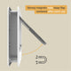 Hakuna Pets Large White Super Tough Pet Door 295mm x 425mm Durable